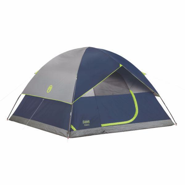 Coleman Sundome 6 Person Outdoor Hiking 10' x 10' Camping Tent w