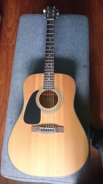 Left Handed Fender Acoustic with Case