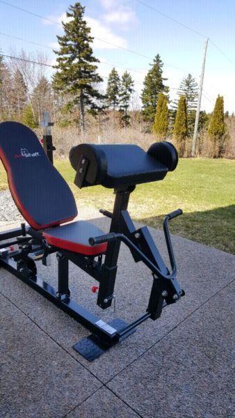 Amstaff Olympic Press Bench with two attachments (home gym)