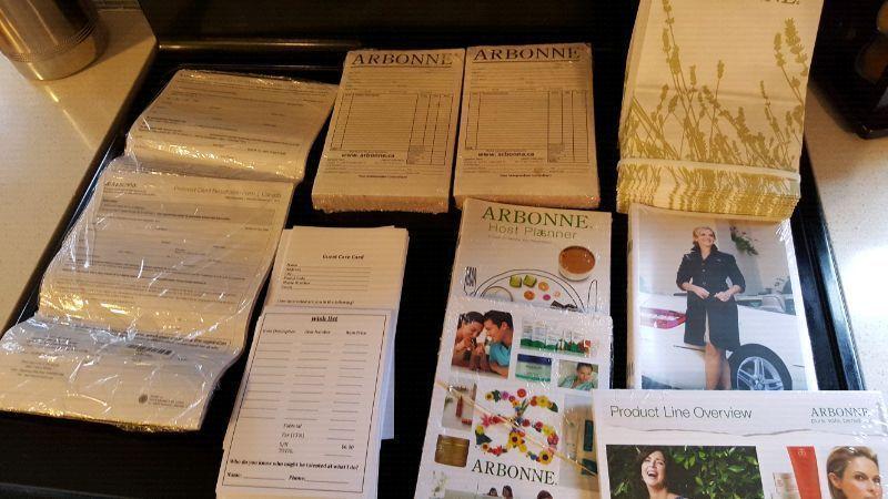 ARBONNE BUSINESS AND PROMOTIONAL MATERIAL