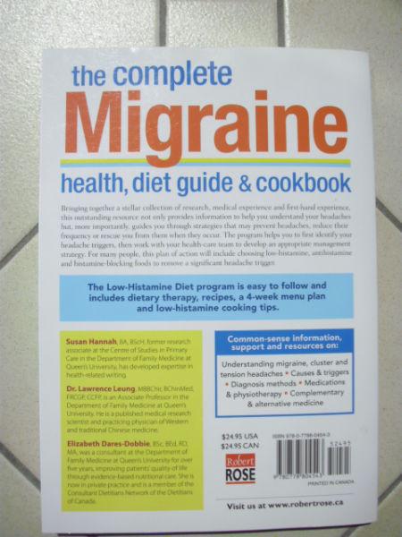 BRAND NEW The Complete Migraine Health, Diet Guide and Cookbook: