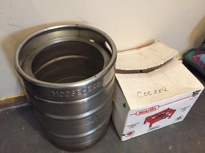 Homebrewing-15 Gal keg kettle and 65,000 BTU Burner (new in box)