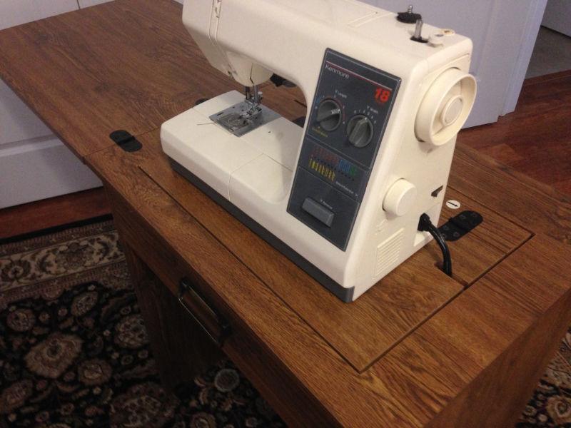 kenmore sewing machine and cabinet