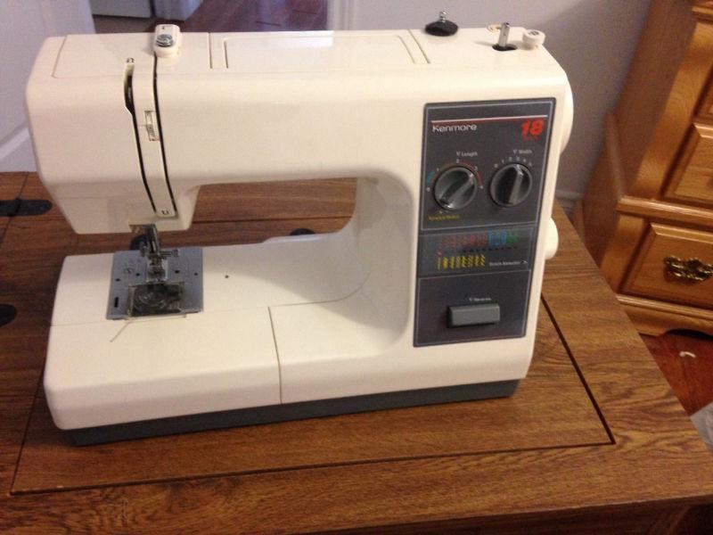 kenmore sewing machine and cabinet