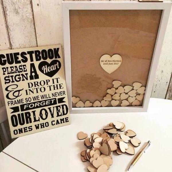 Personalized Wedding Guestbook Drop Box