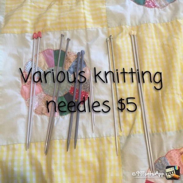 Knitting needles