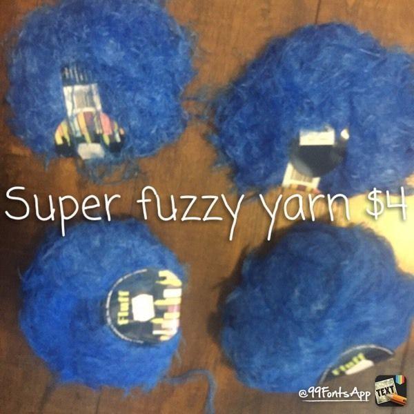 Super fuzzy yarn