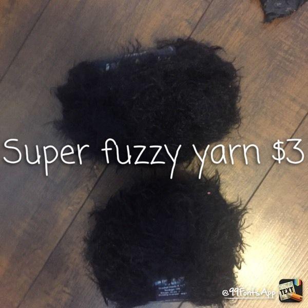 Super fuzzy yarn