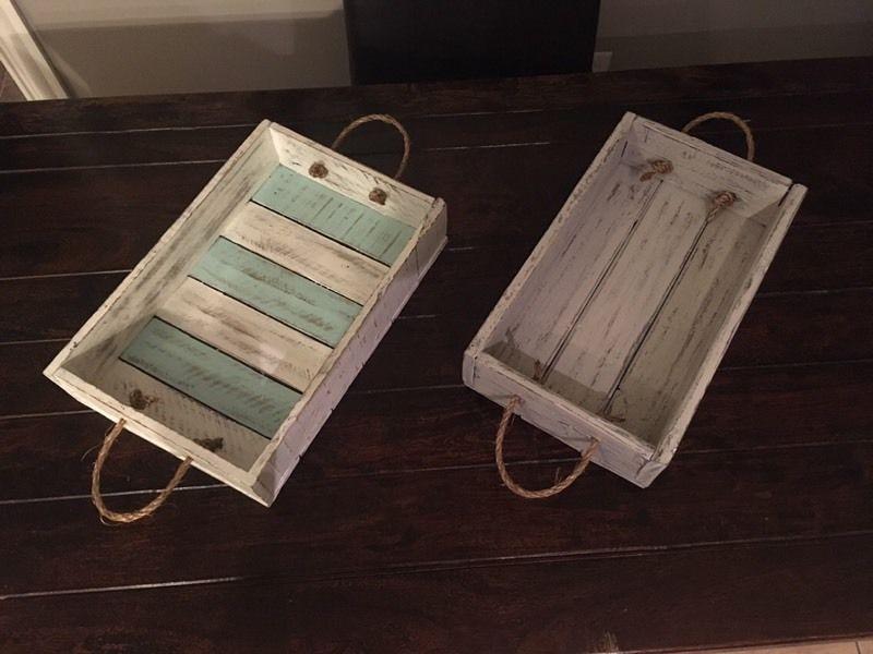 Homemade Pallet Table Trays