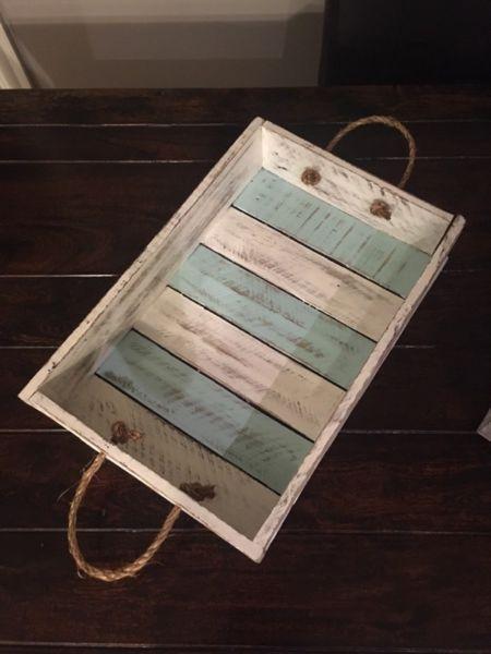 Homemade Pallet Table Trays