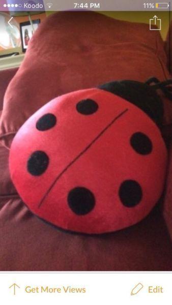 Cute ladybug pillow