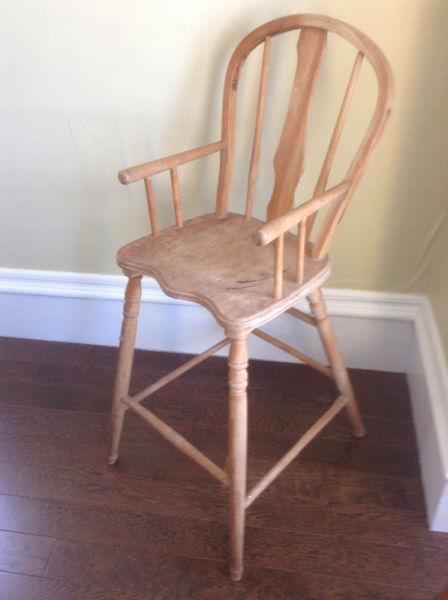 High chair, vintage