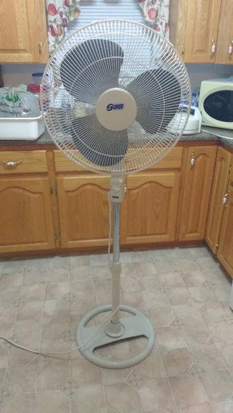 Stand up fan with 3 speed
