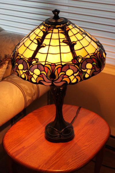 Set of beautiful Tiffany style lamps