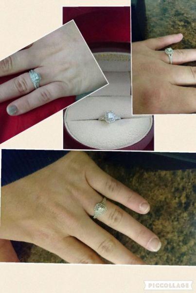 Glacier fire engagement ring for sale!