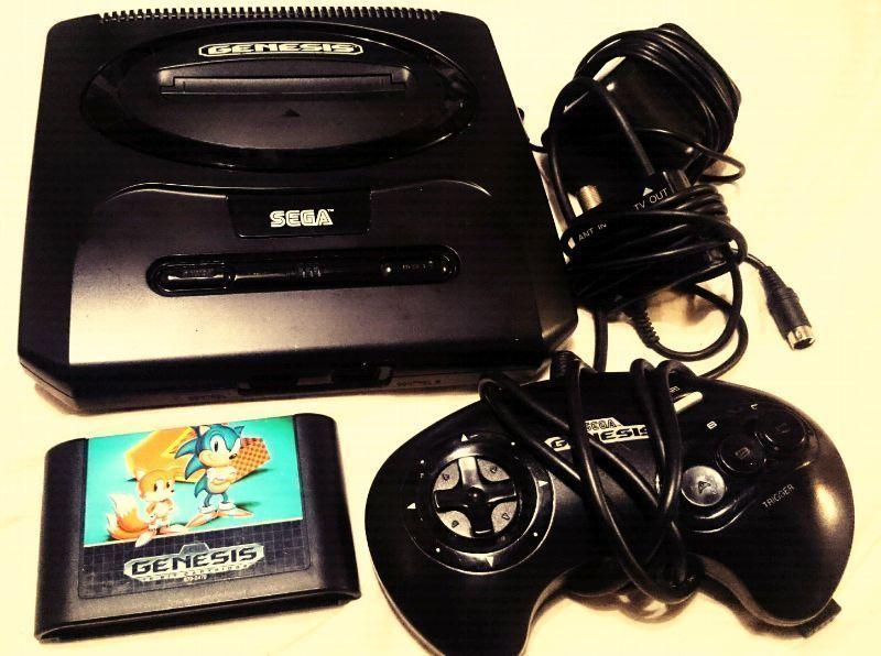 Sega Genesis w/ controller & Sonic 2