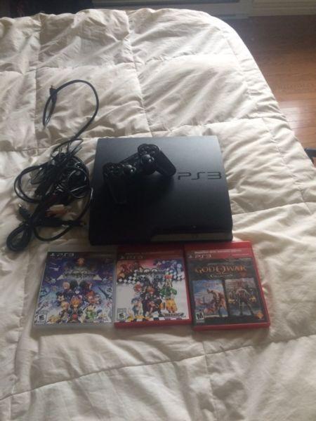 PS3 with 3 games