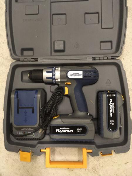 18V Mastercraft Maximum Cordless Drill