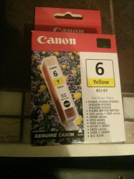 Canon 6 Yellow Ink New