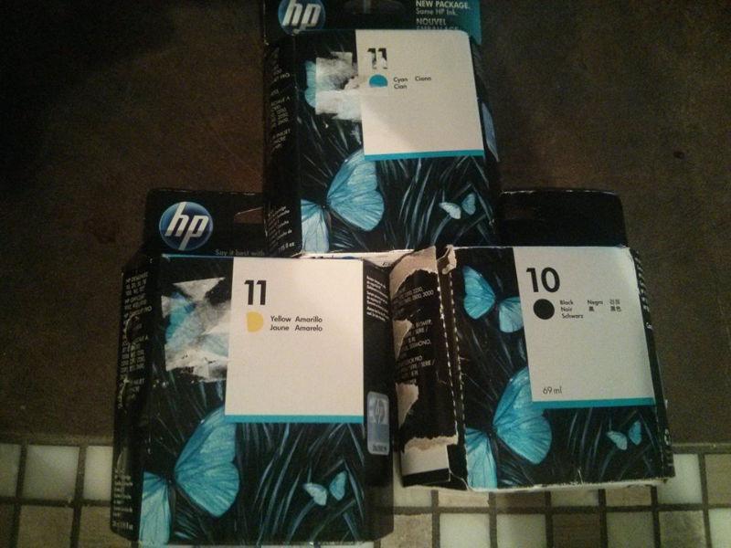 New HP 10 & 11 Ink