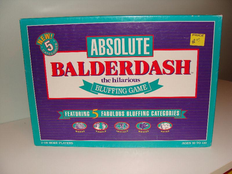 ABSOLUTE BALDERDASH GAME