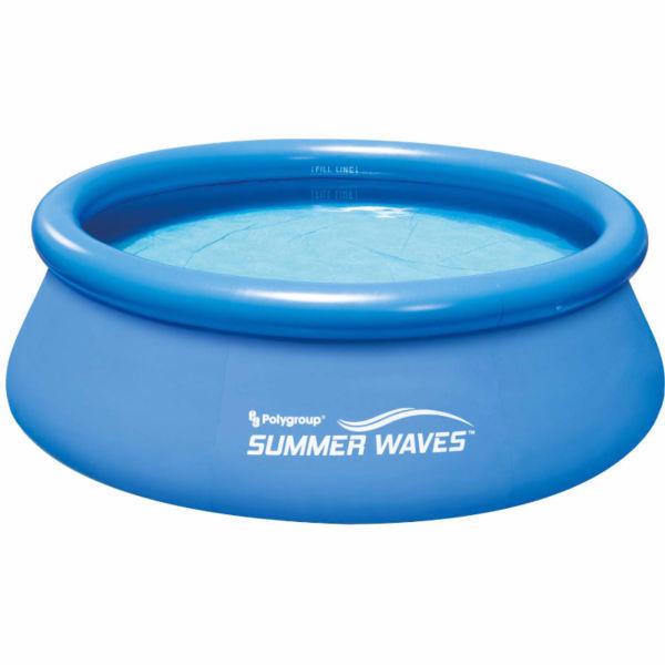 POOL & FILTER & COVER - 8' Summer Waves Pool