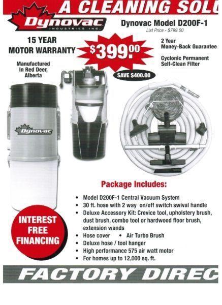 DYNOVAC CENTRAL VACUUM SYSTEMS MADE IN CANADA