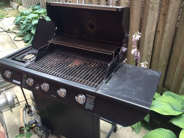 Master Chef Propane Barbeque with Side Burner & Cover - $60 OBO