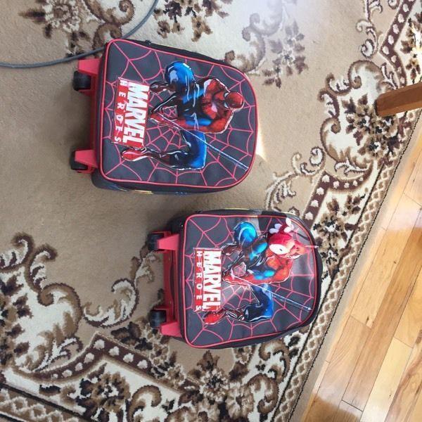 2 Spider-Man suitcases