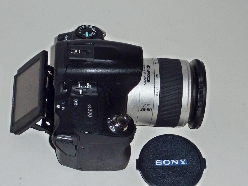Sony A390 camera with AF 28-80mm F 3.5-5.6mm lens