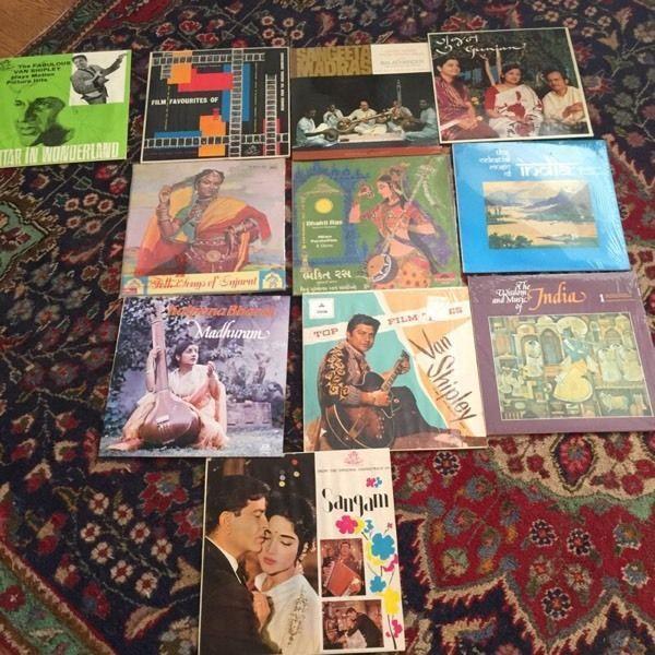 East Indian traditional music LPs (11) vintage!!!!