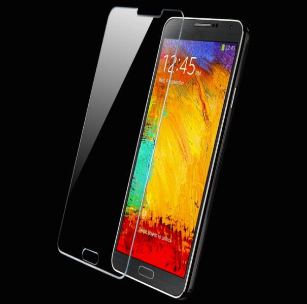 SAMSUNG NOTE 4, NOTE 3 & S5 TEMPERED GLASS SCREEN PROTECTOR