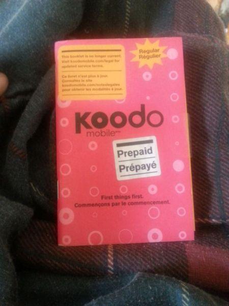 Koodo SIM Card brand new