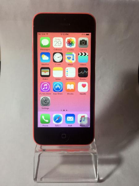 BELL/VIRGIN Pink 16GB iPhone 5C (A Condition)