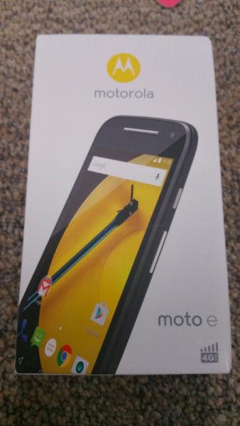 Brand New Motorola E (2nd Generation) 4G LTE (Black)