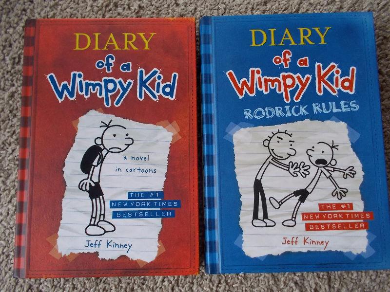 #1 and #2 Diary of a Wimpy Kid-Hard Cover-NEW!