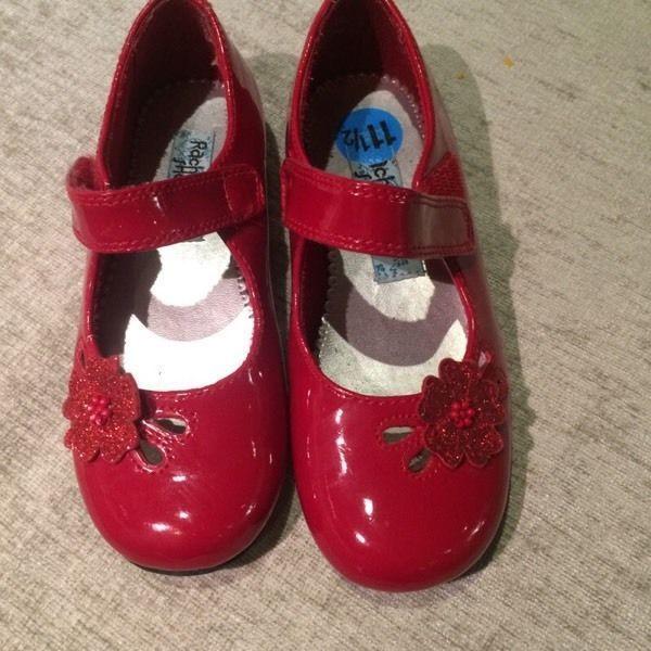 Red party shoes. Girls size 11.5