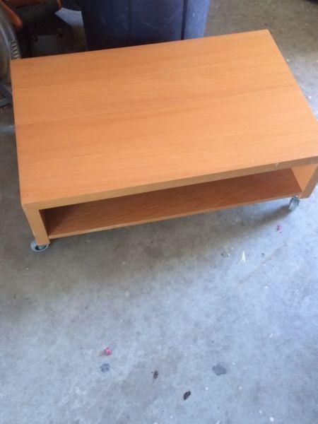 Tv stand and 3 piece table set