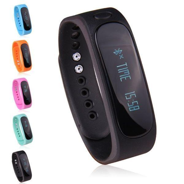 E02 Bluetooth Waterproof Sports Bracelet Watch Android and IOS