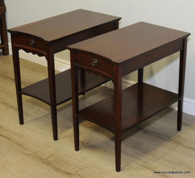 Antique Sheraton Side Tables