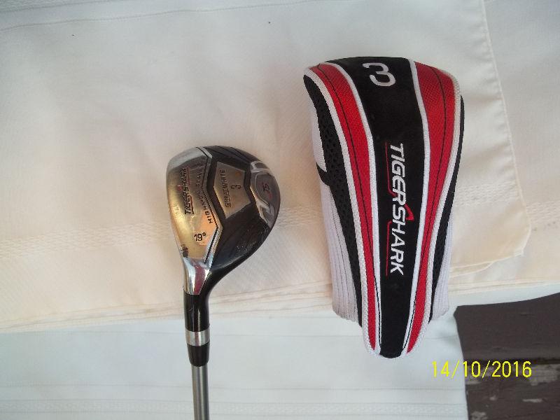 Men's LH Golf Hybrid # 3 Tiger Shark Great White 19º