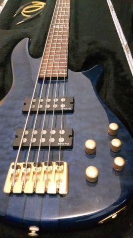 Bass Guitar - ESP Ltd C-305 - with hard case, stand, strap