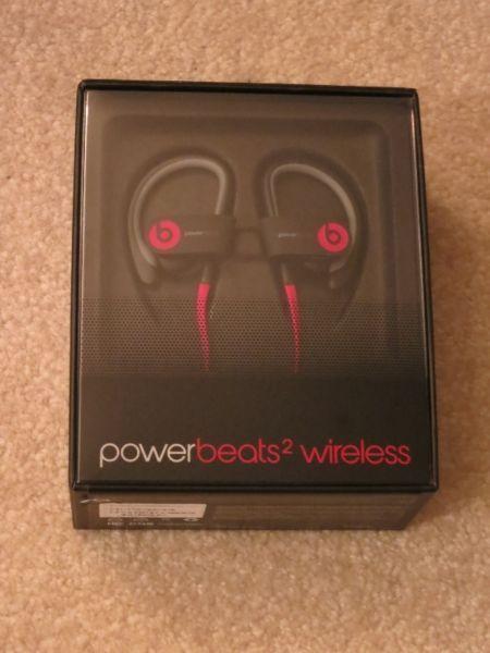 Brand New Unopened Beats Powerbeats2 Wireless Earphones - Black