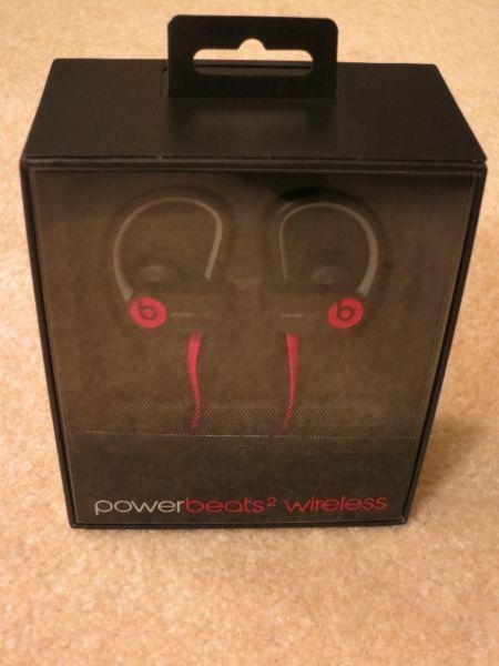 Brand New Unopened Beats Powerbeats2 Wireless Earphones - Black