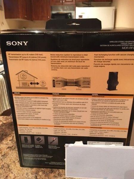 SONY Wireless Headphone NEW IN BOX