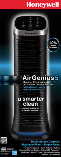 Honeywell AirGenius 5 Oscillating Air Cleaner Odour Reducer with
