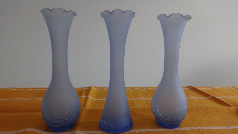 Frosted Glass Vases