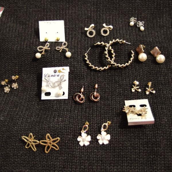 NEW EARRINGS each one $10 all NEW NEW condition (no chips, no
