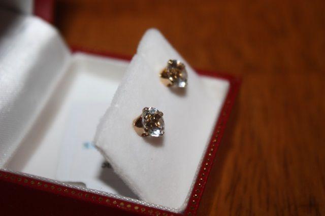 10k gold aquamarine earrings