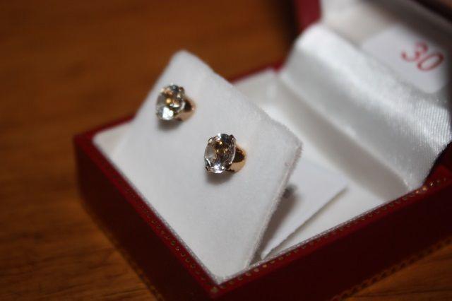 10k gold aquamarine earrings